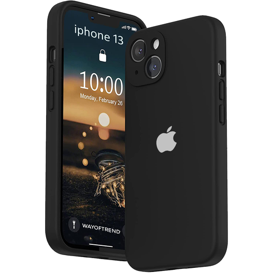 Black Liquid Premium Silicone Case for Apple Iphone 13