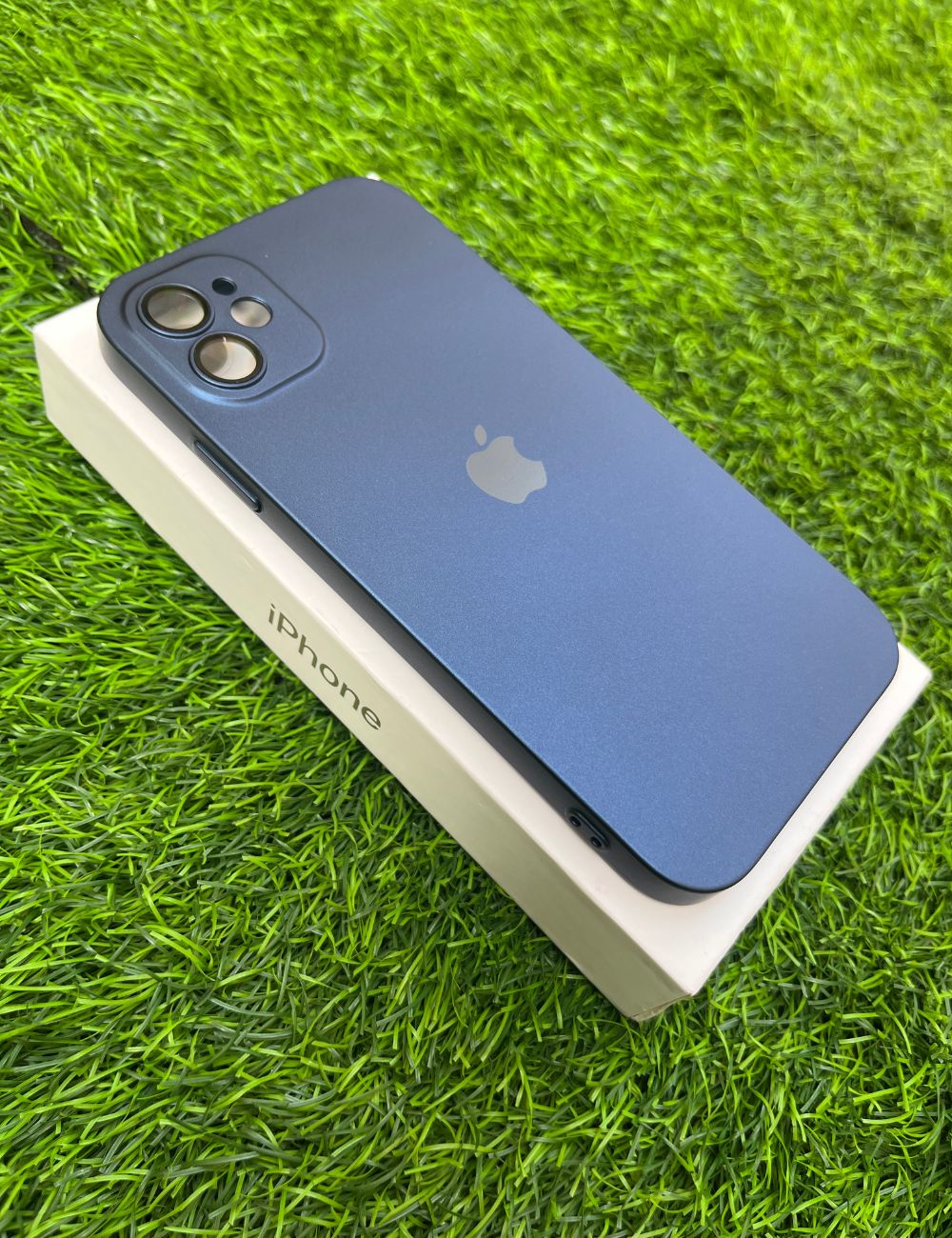 Deep Blue Matte Finish Premium Case for Apple IPhone 12
