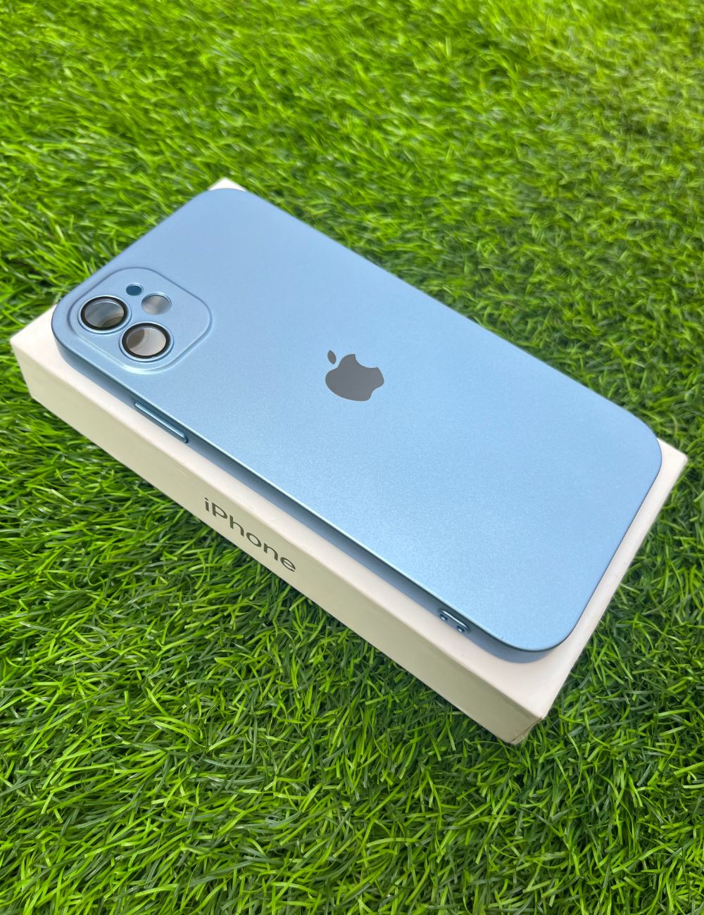 Sierra Blue Matte Finish Premium Case for Apple IPhone 12