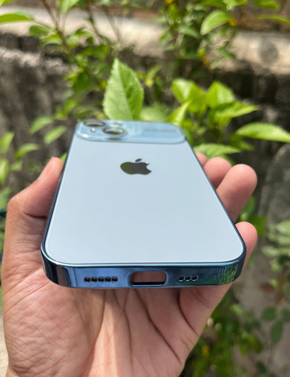 Sierra Blue Auto Focus Luxury Design Case For Apple Iphone 13