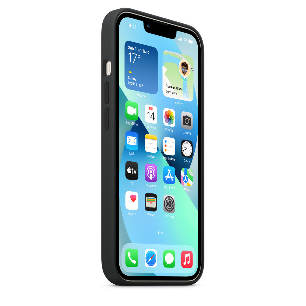 Black Original Premium Silicone Case for Apple Iphone 13