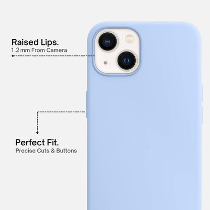 Sea Blue Original Premium Silicone Case for Apple Iphone 13