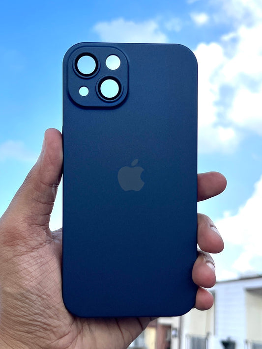 Deep Blue Matte Finish Premium Case for Apple Iphone 14