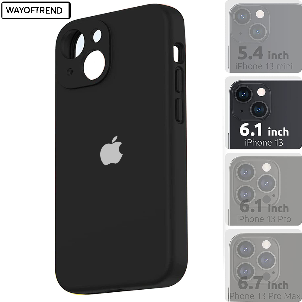 Black Liquid Premium Silicone Case for Apple Iphone 14