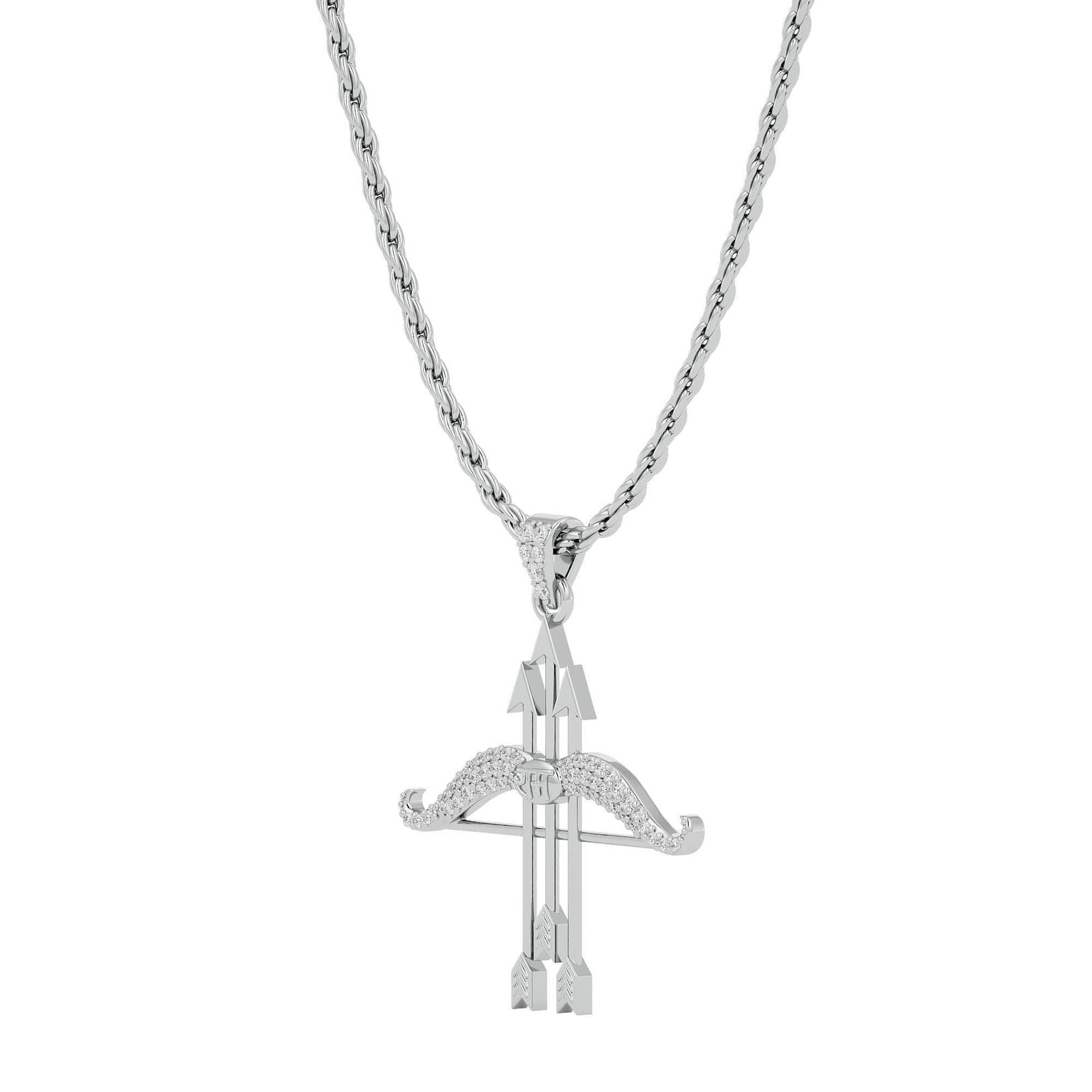 Ram Dhanush Silver Pendant Chain - Wayoftrend