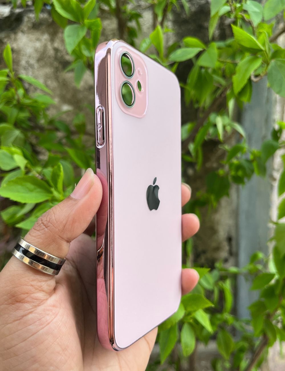 Rose Gold Electroplated Chrome Glass Lense Case For Apple Iphone 11 - Wayoftrend