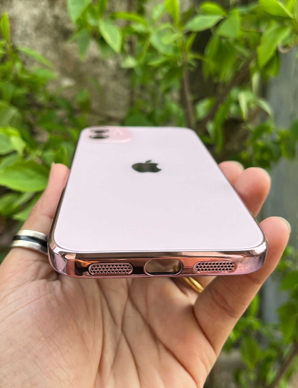Rose Gold Electroplated Chrome Glass Lense Case For Apple Iphone 11 - Wayoftrend
