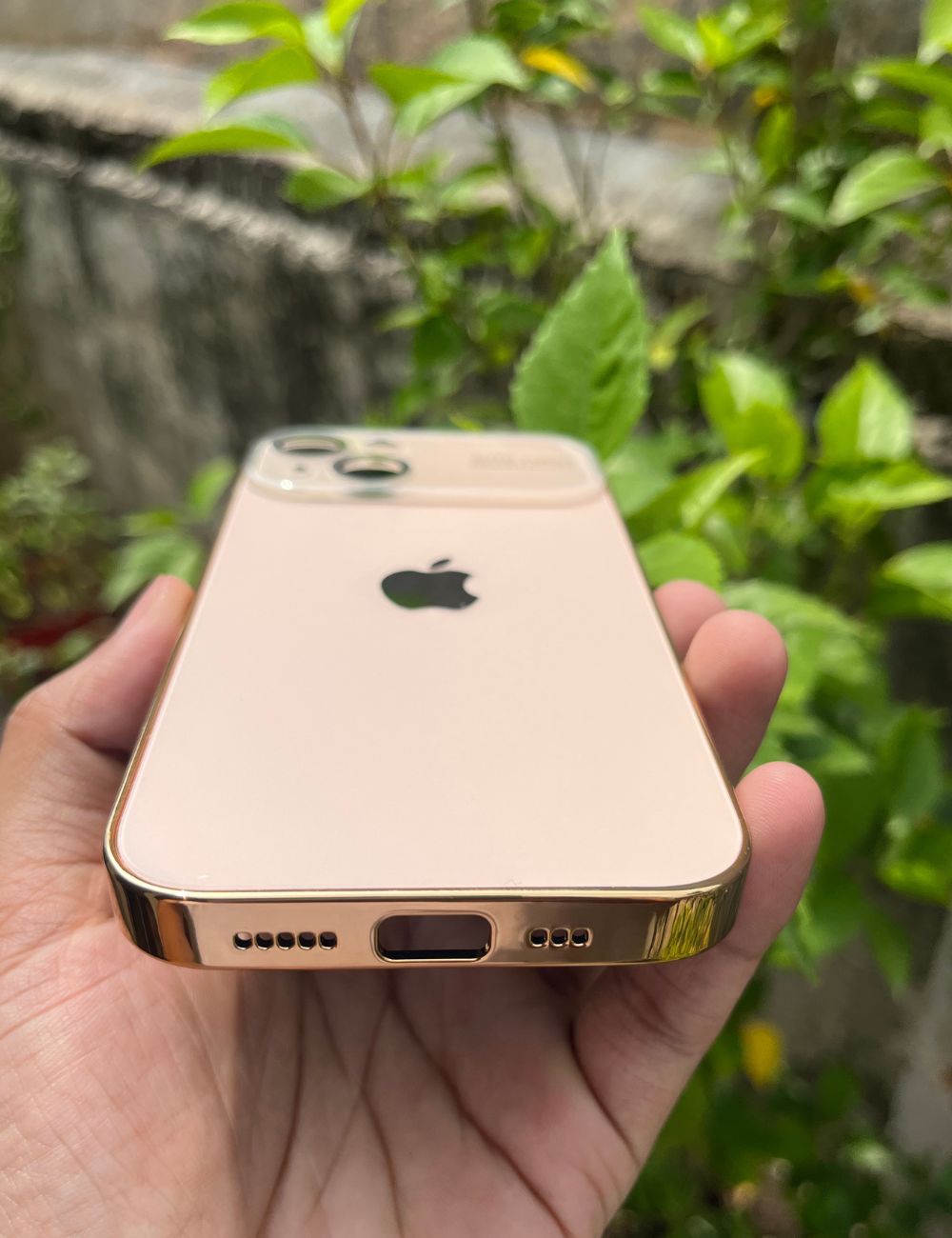 Golden Auto Focus Luxury Design Case For Apple Iphone 13