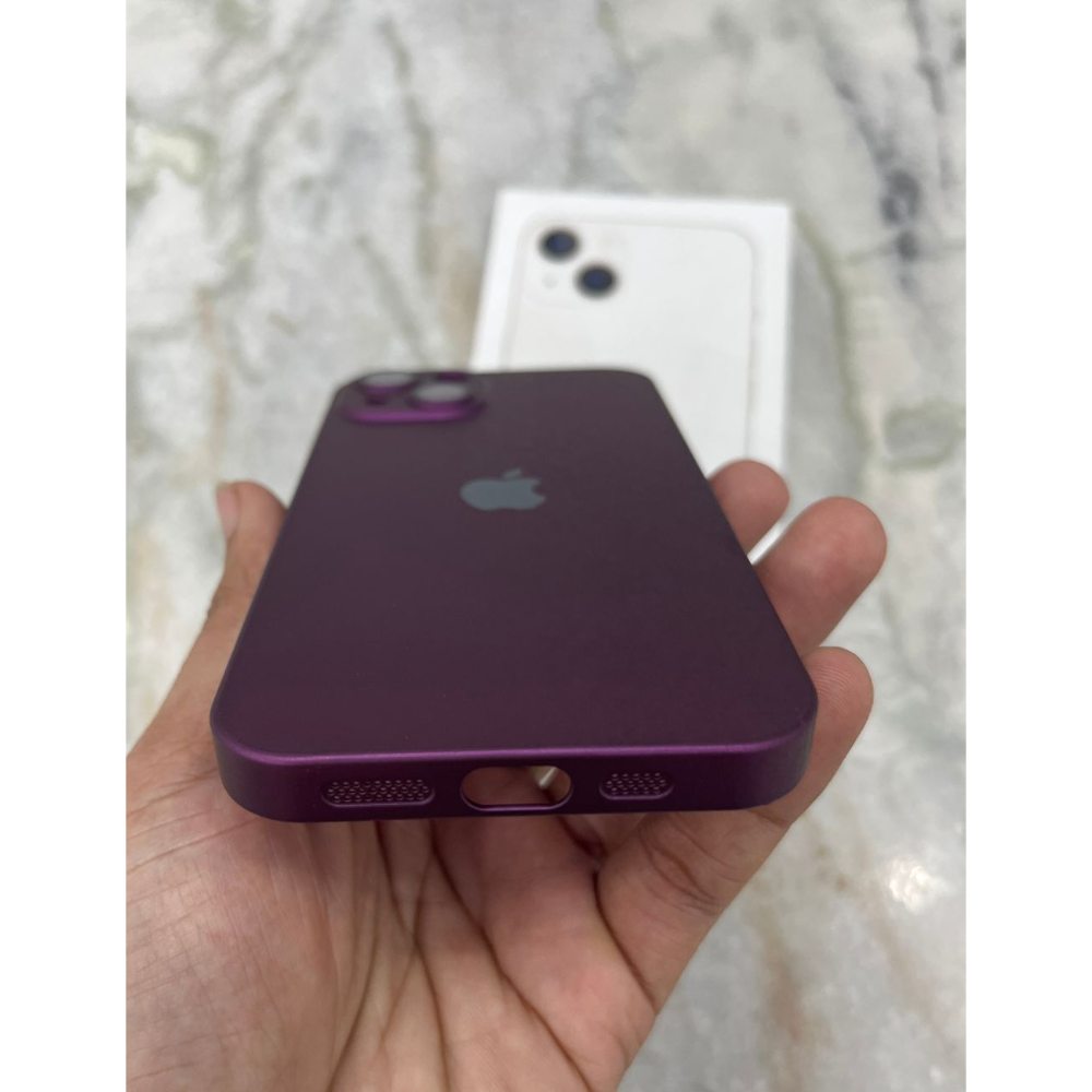 Purple Matte Finish Premium Case for Apple Iphone 14